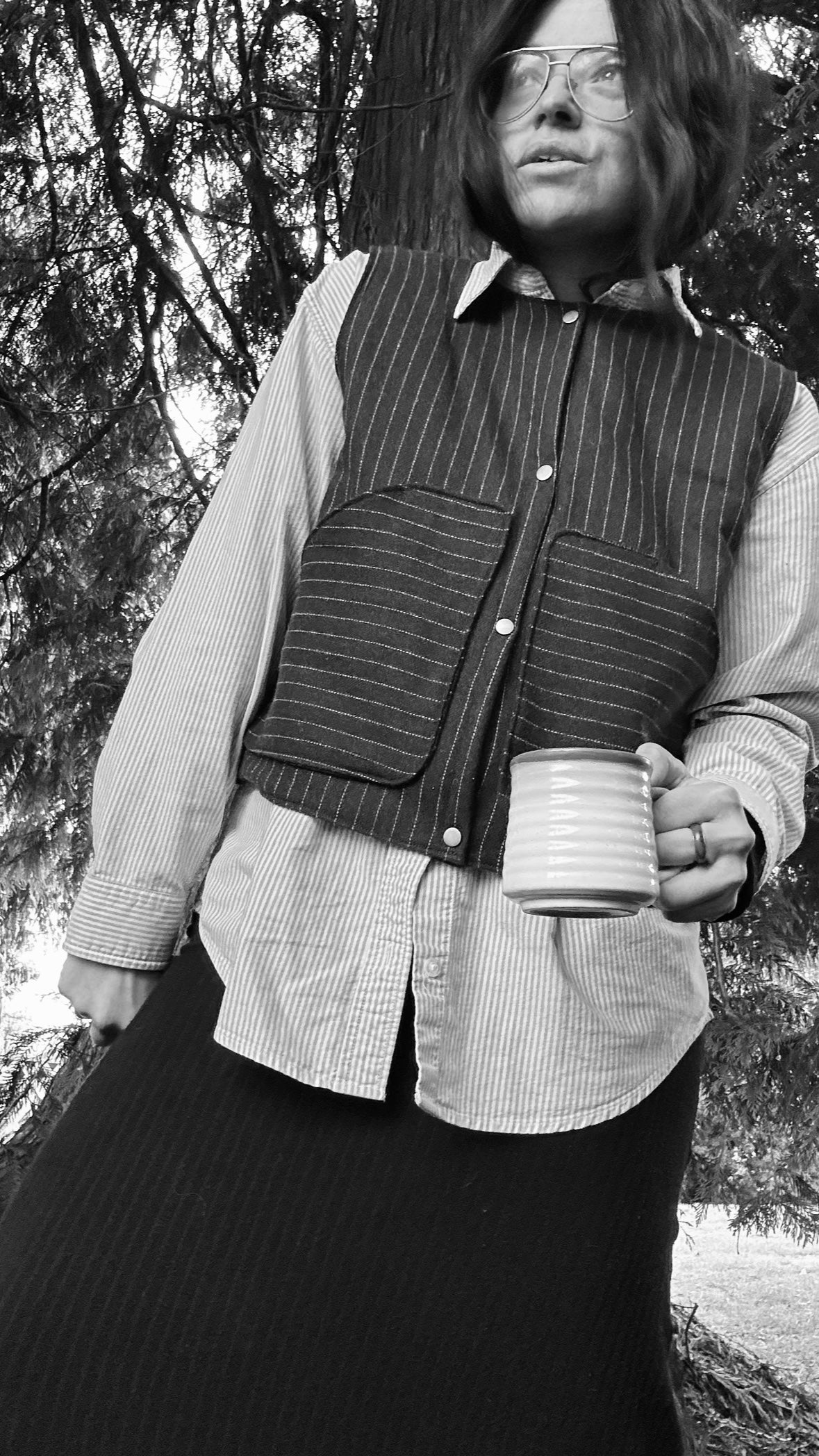 Forager Vest - Black Stripe