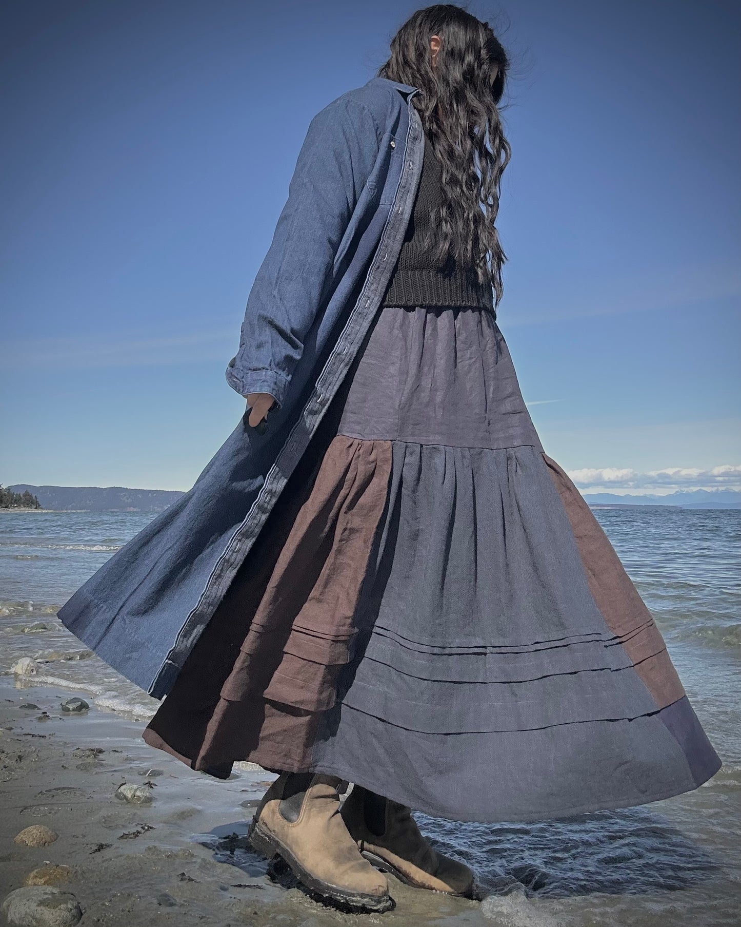 Ostara Skirt - zero waste patchwork