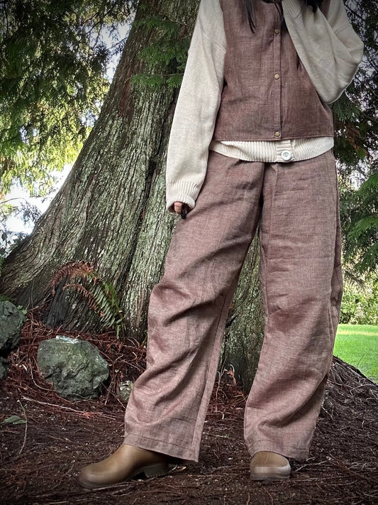Linen Barrel Pant-M/L regular