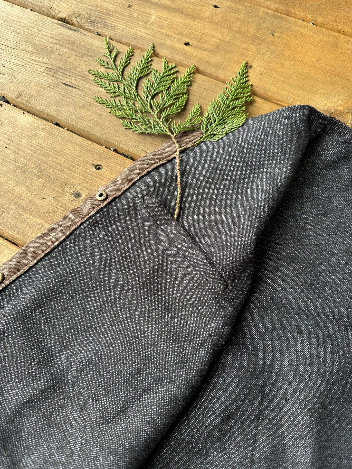 Linen Vest -Grey- Made to Order