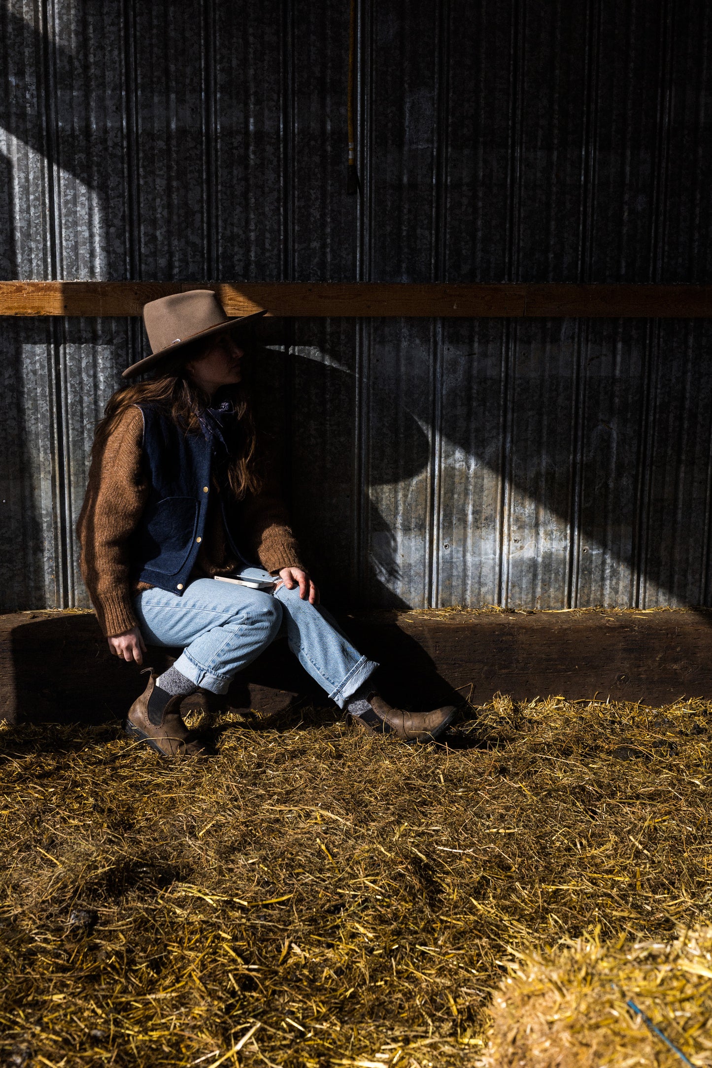 Blue Denim Forager Vest- Made to Order