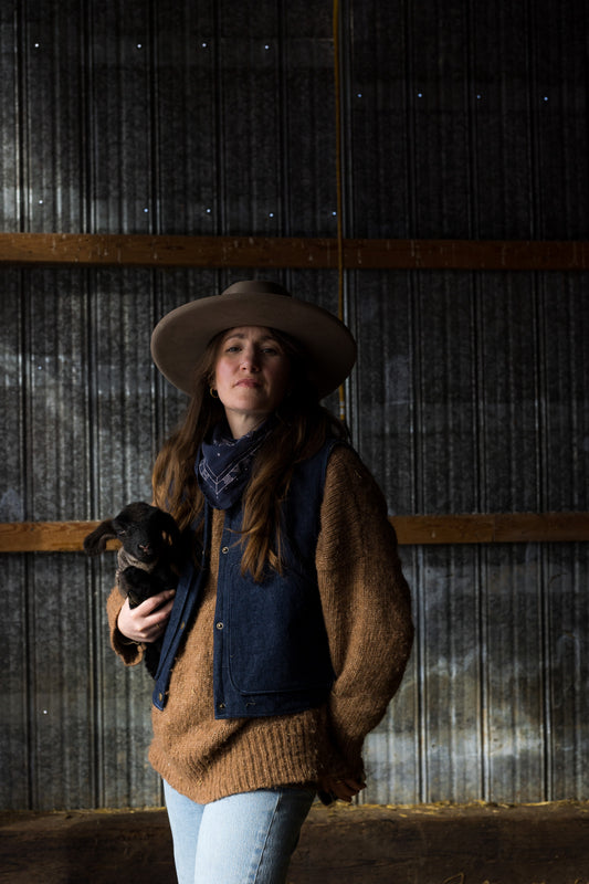 Blue Denim Forager Vest- Made to Order