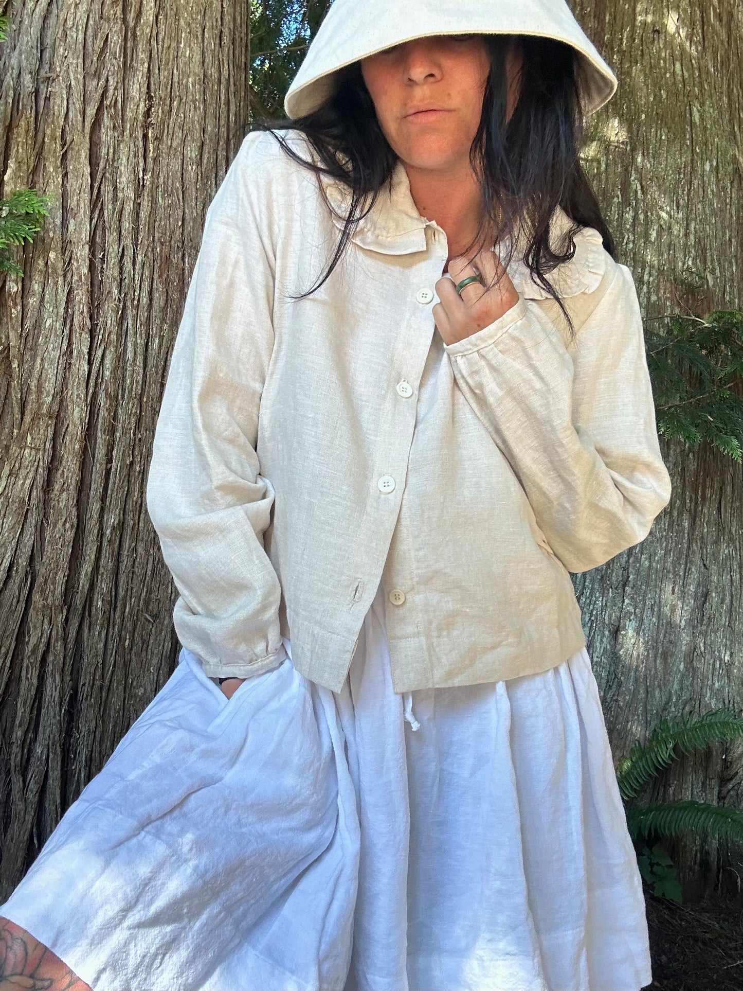 *Ruffle Collar Blouse