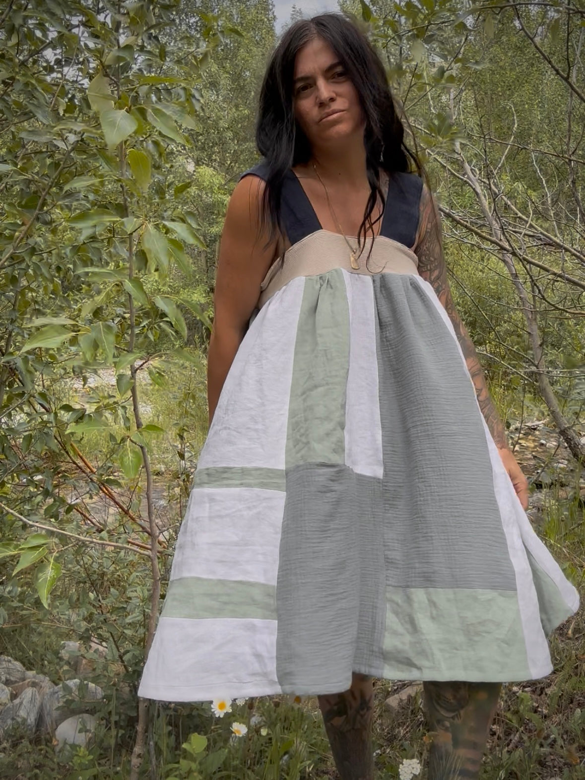 Patchwork Wildflower Dress