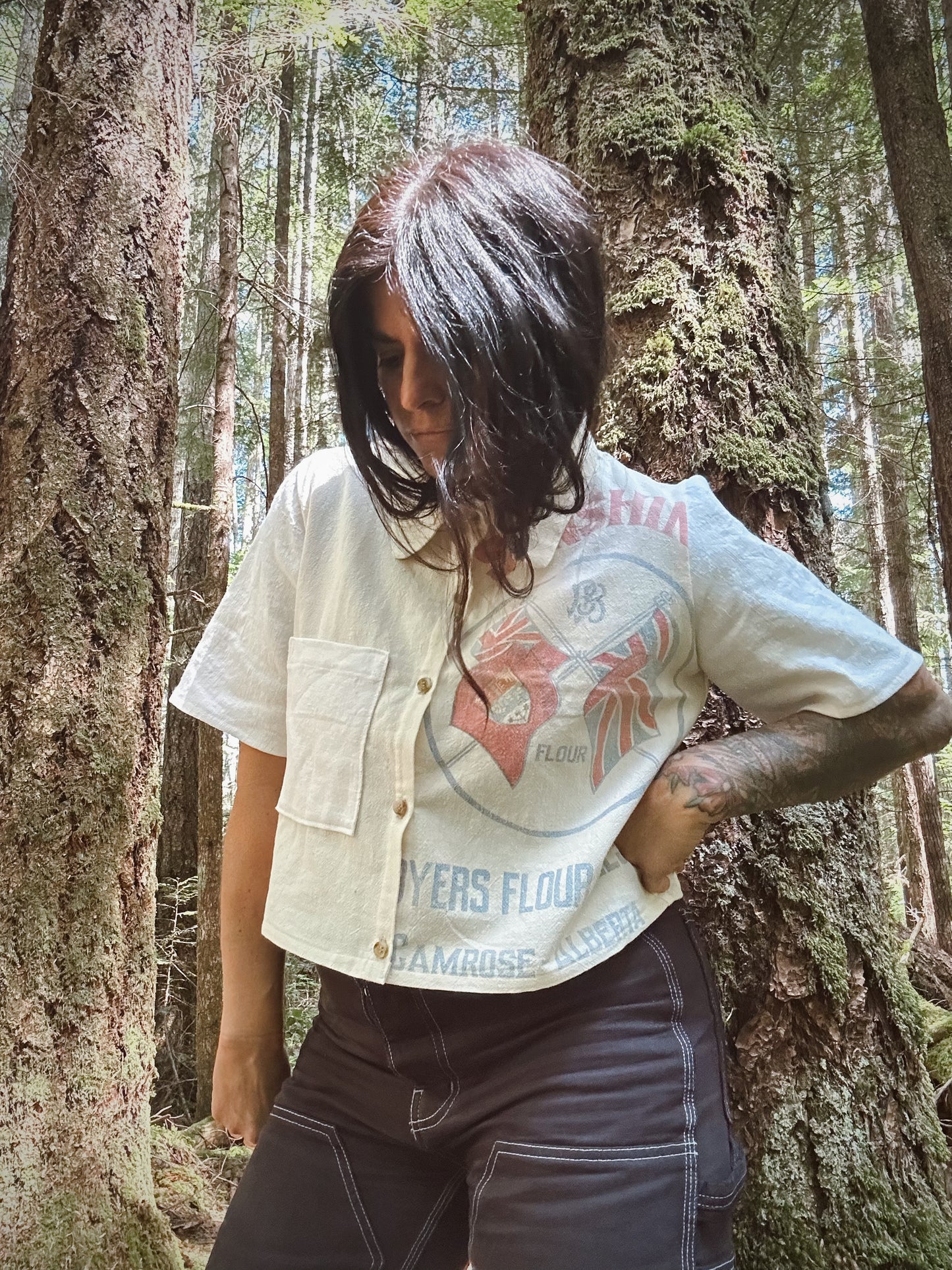 Flour Sack button up
