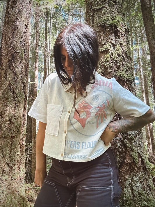 Flour Sack button up