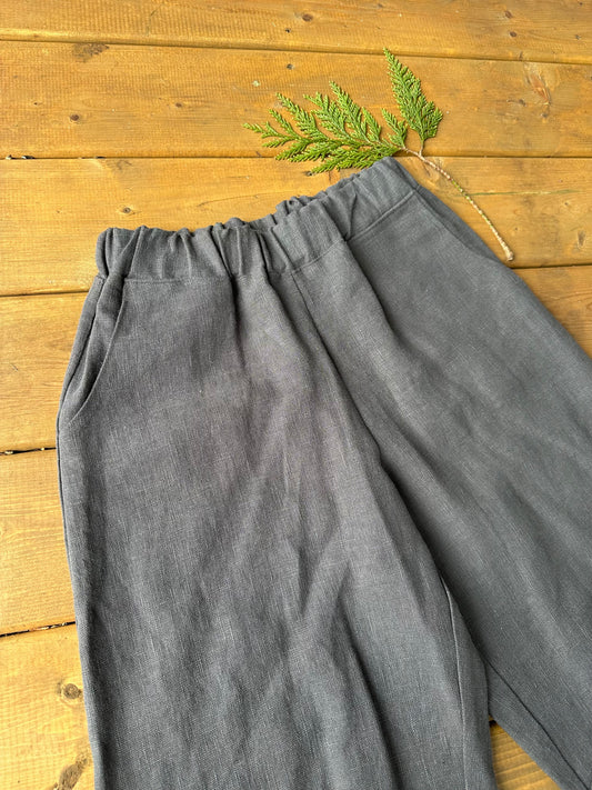 Linen Barrel Pant-S/M petite