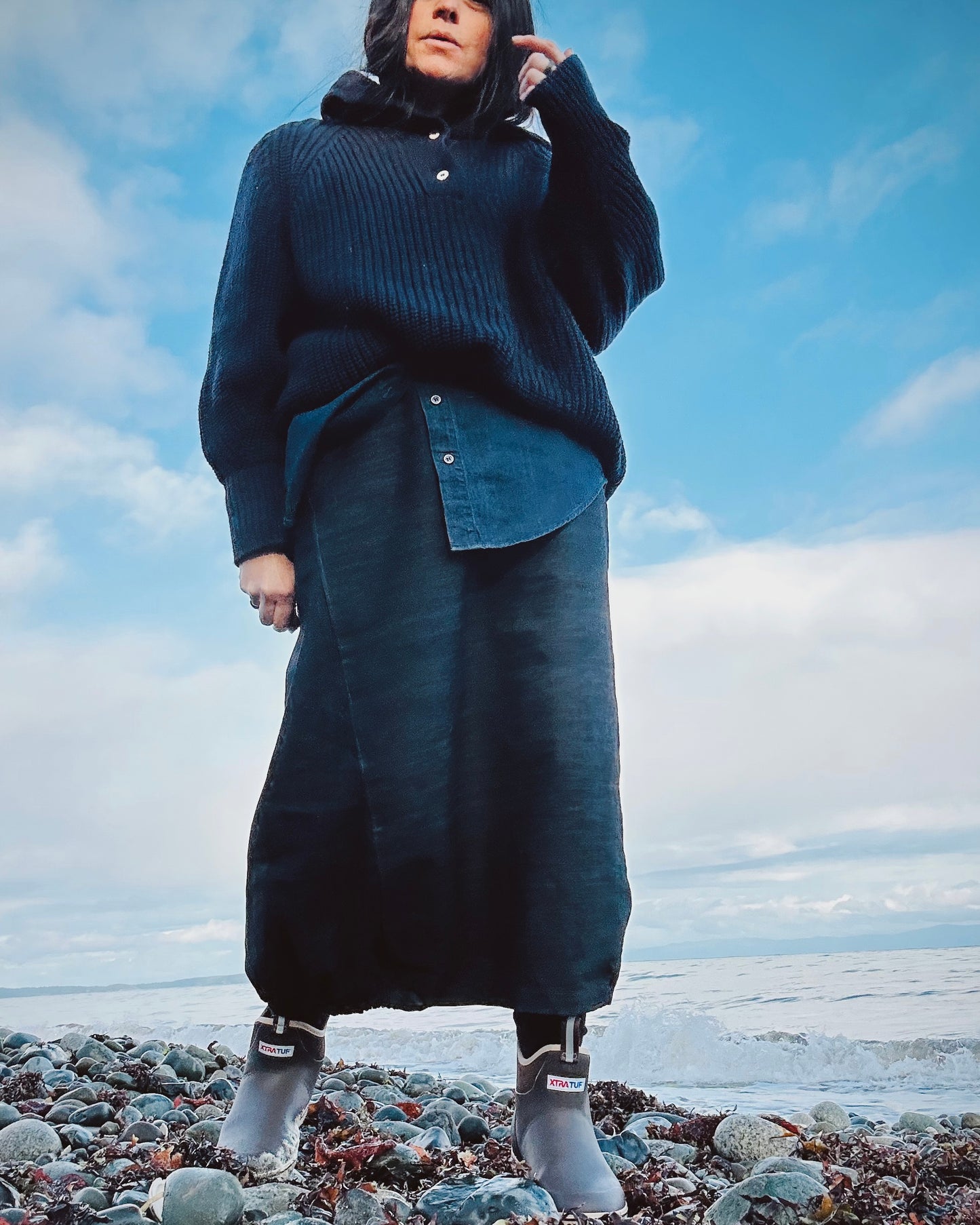 Wool balloon skirt S/M