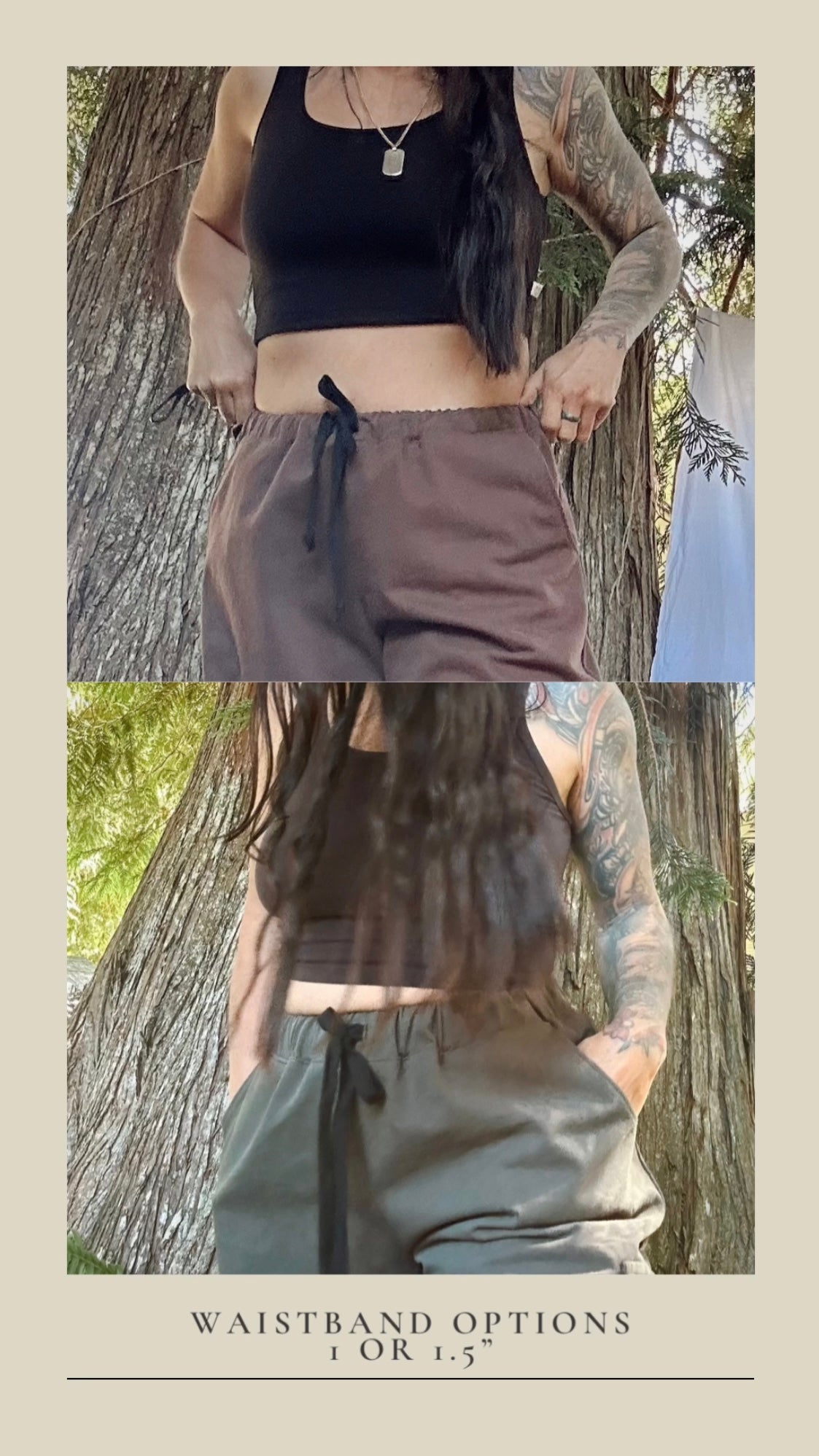 Kootenay Jogger- mixed textile custom
